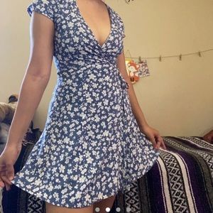 Floral wrap dress